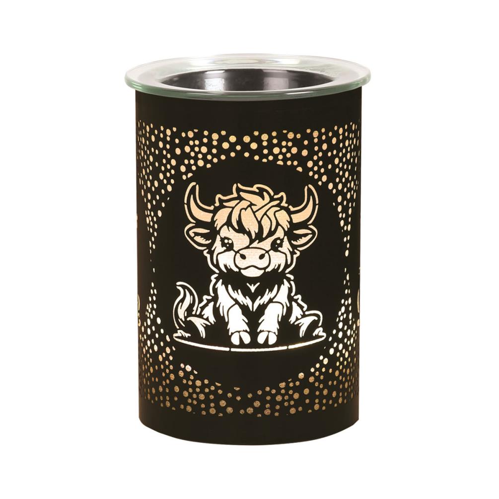 Aroma Black Highland Cow Colour Changing Electric Wax Melt Warmer Extra Image 2